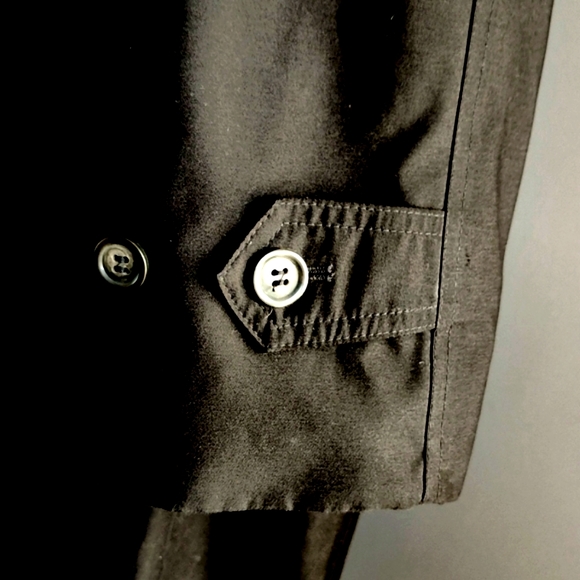 Ralph Lauren Black Single Breasted Trench Coat with Removable Wool Lining 42R - Picture 5 of 15